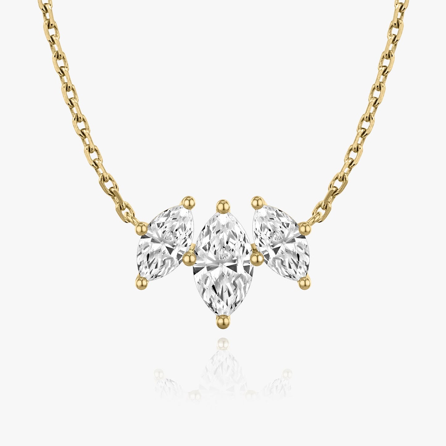 2.0 TC Marquise CVD F/VS Diamond Necklace