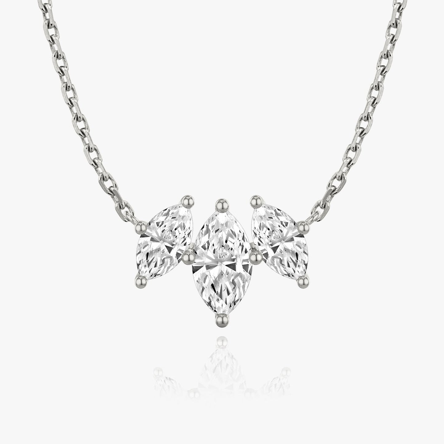 2.0 TC Marquise CVD F/VS Diamond Necklace