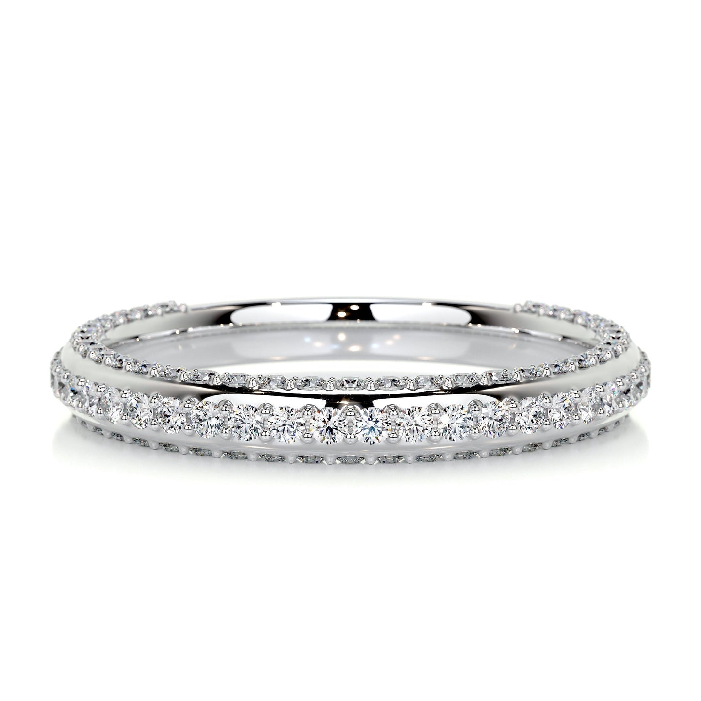 0.75ct Round EF- VVS Diamond Wedding Band