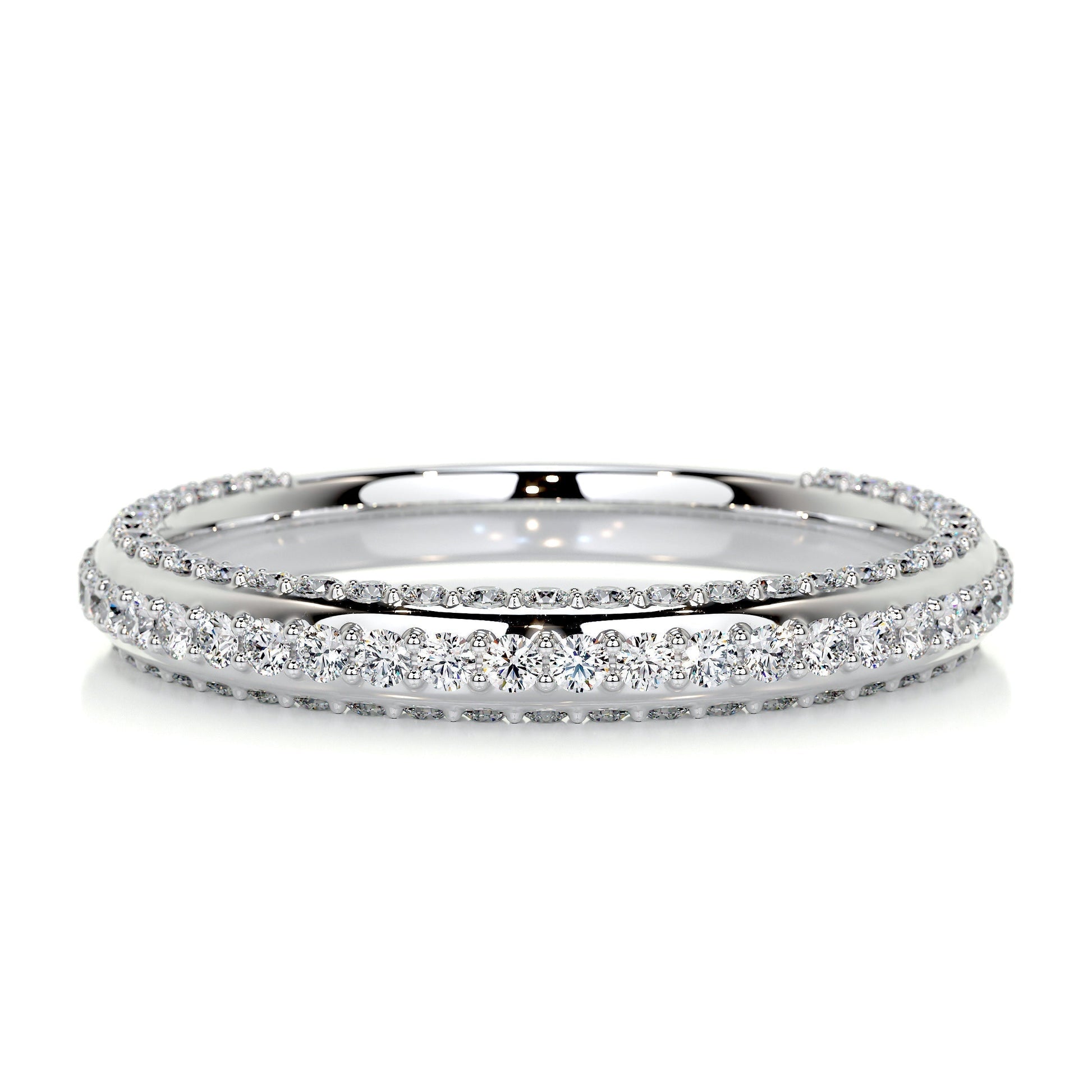 0.75ct Round EF- VVS Diamond Wedding Band