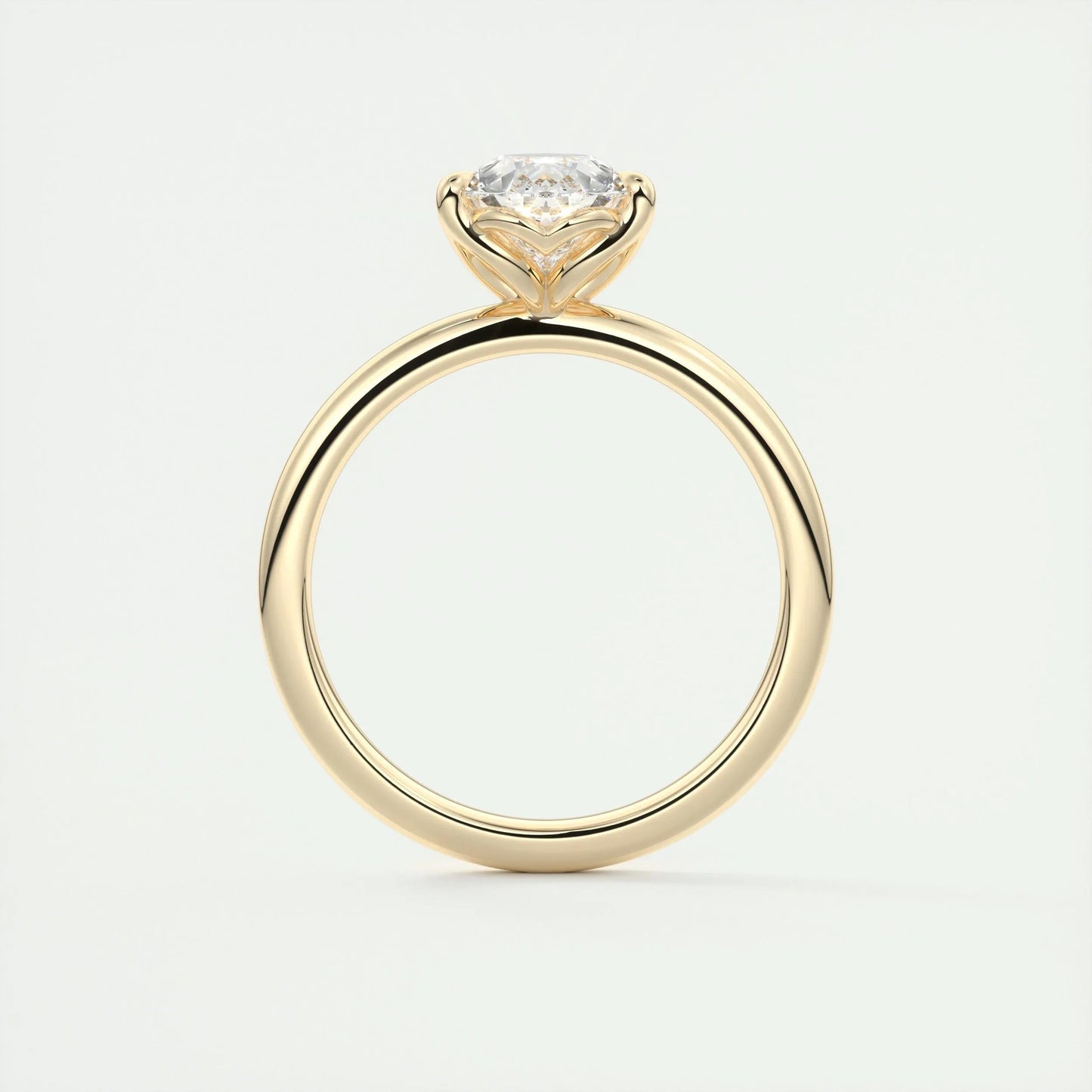 2 CT Pear Solitaire CVD F/VS1 Diamond Engagement Ring