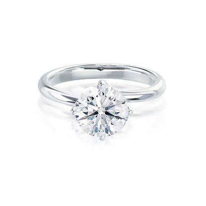 1.20 CT Round Solitaire CVD E/VS2 Diamond Engagement Ring