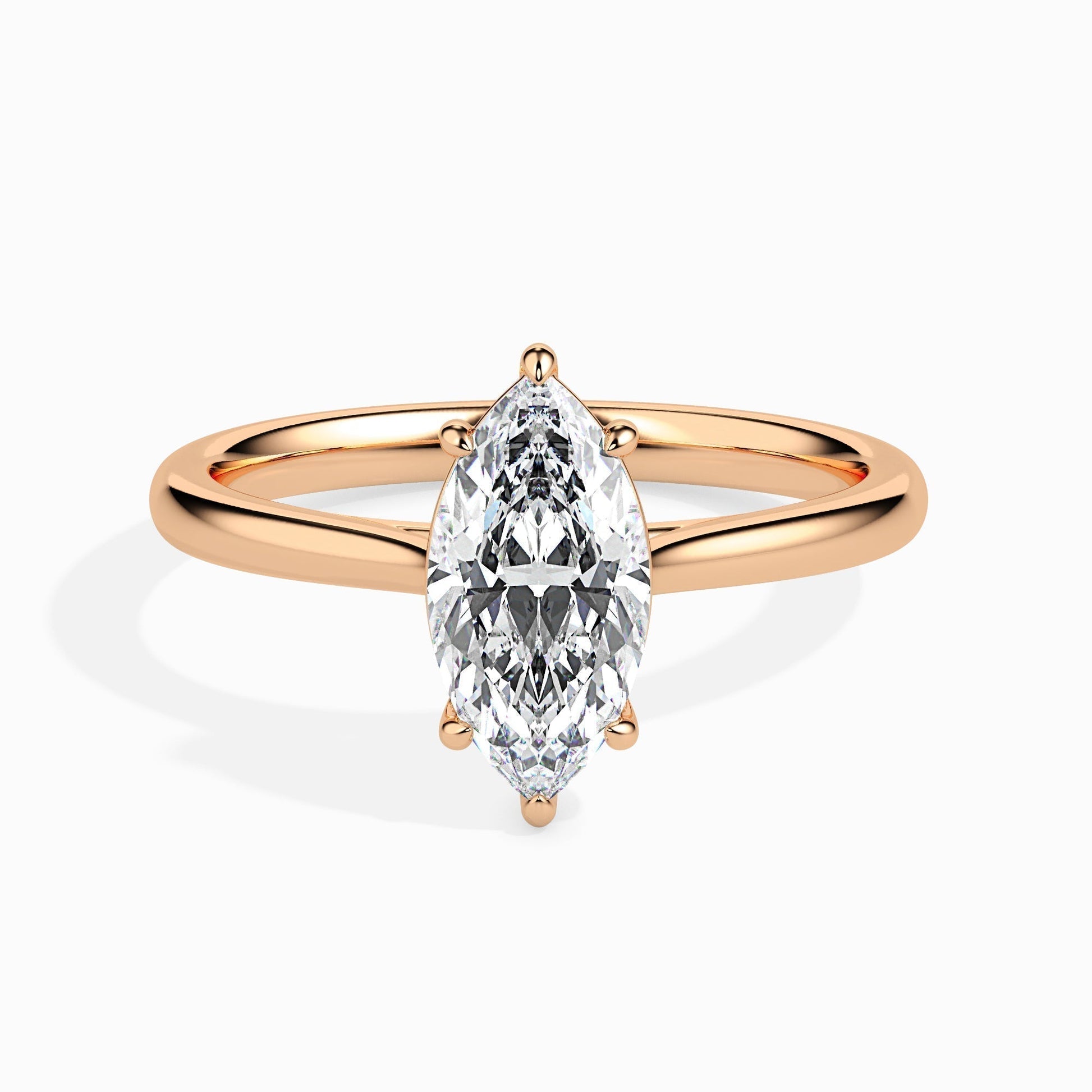 1ct Marquise F- VS Diamond Solitaire Engagement Ring