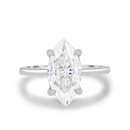 1.50 CT Marquise Solitaire CVD F/VS1 Diamond Engagement Ring