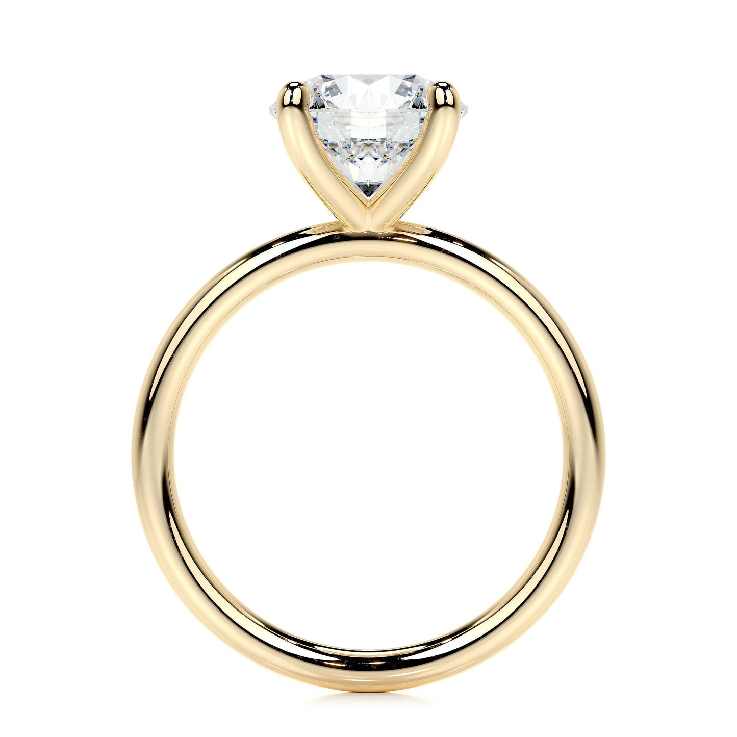 2.0 CT Round Solitaire CVD E/VS2 Diamond Engagement Ring