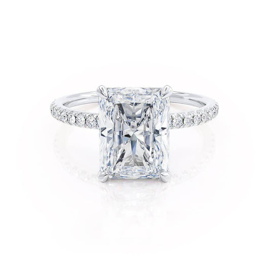 1.50 CT Radiant Hidden Halo CVD F/VVS1 Diamond Engagement Ring