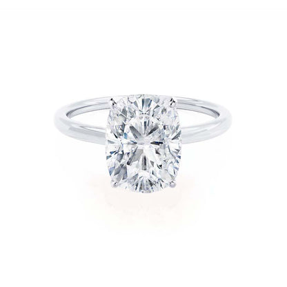 1.50 CT Cushion Solitaire CVD G/VVS1 Diamond Engagement Ring