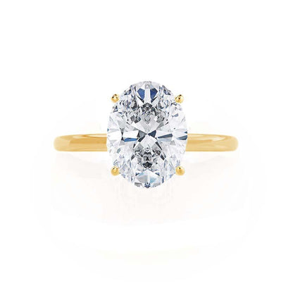 2.0 CT Oval Solitaire CVD E/VVS1 Diamond Engagement Ring