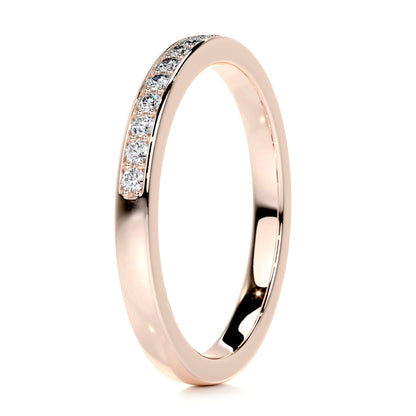 0.2ct Round EF- VVS Diamond Half Eternity Wedding Band