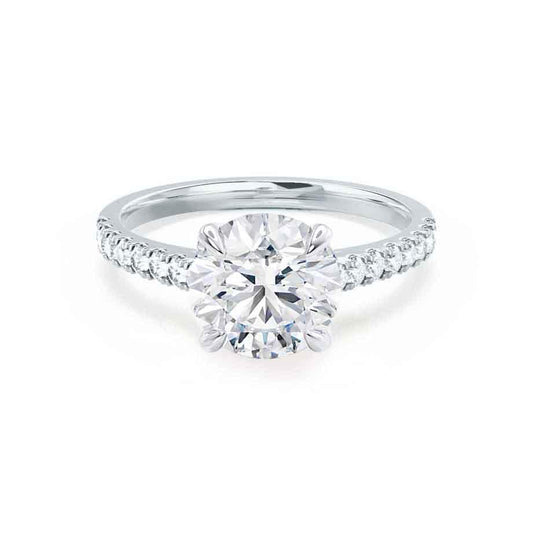 1.0 CT Round Solitaire CVD E/VVS2 Diamond Engagement Ring