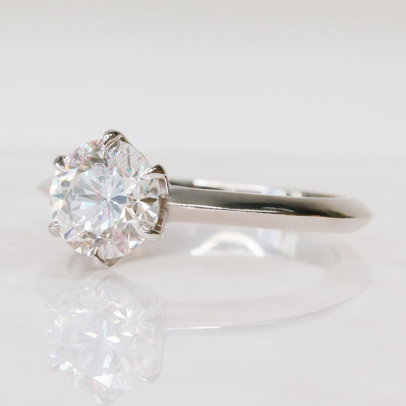 1.51 CT Round Solitaire F/VS2 Diamond Engagement Ring